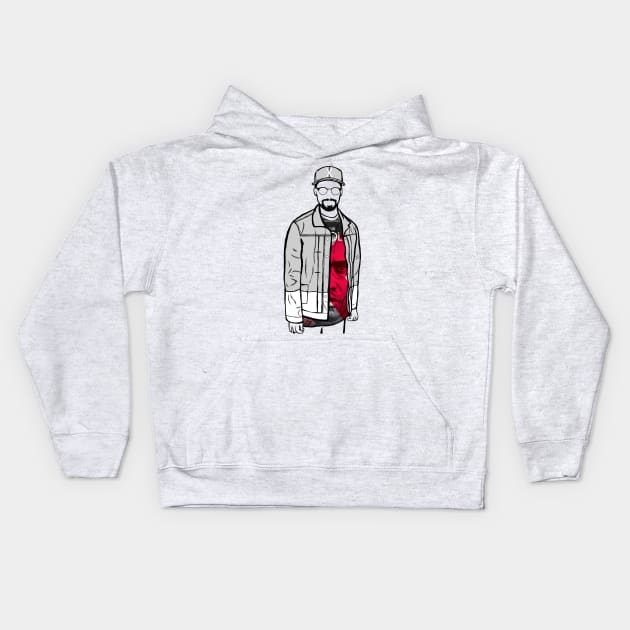 Spike Lee (Malcolm X) Portrait Kids Hoodie by Youre-So-Punny